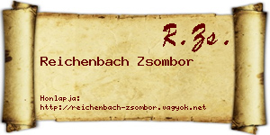 Reichenbach Zsombor névjegykártya